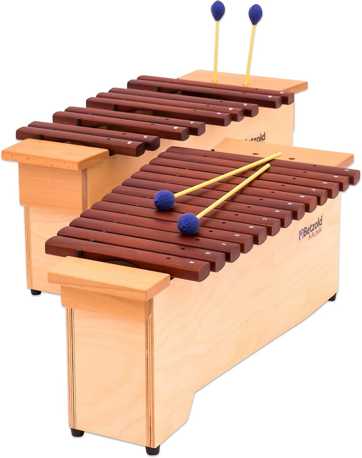 Betzold Musik - Alt-Xylophon - Klangstäbe aus Hartholz, leicht und handlich, chromatisch + diatonisc