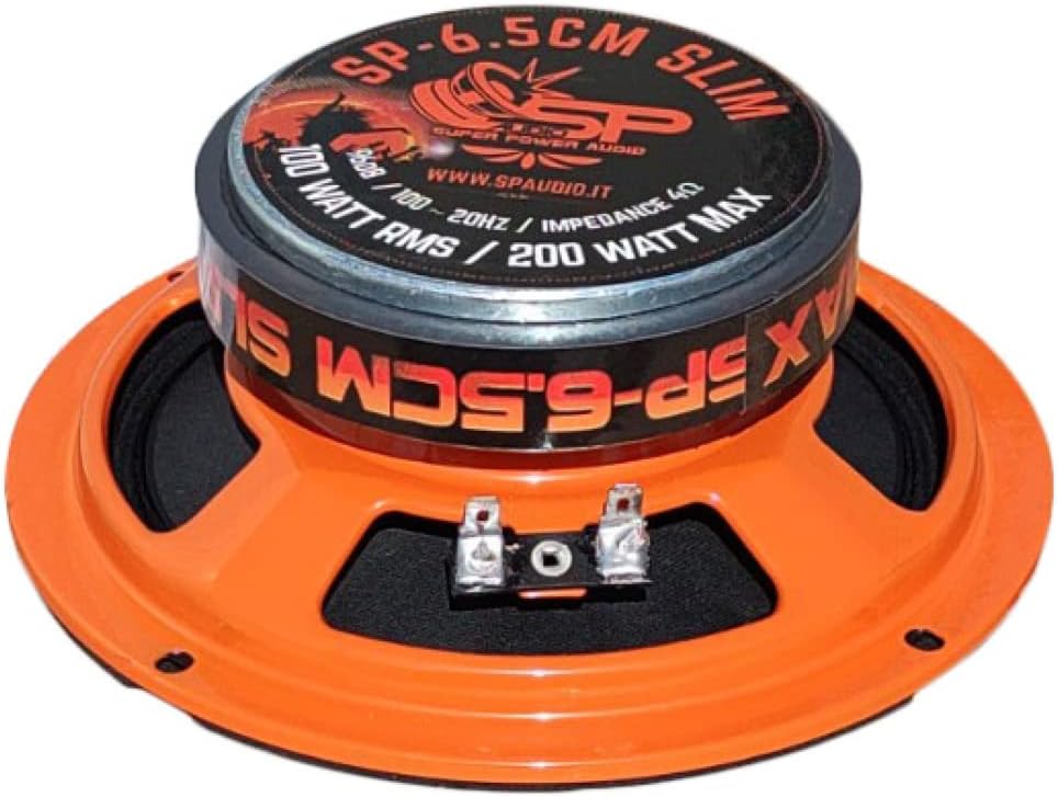 SP Audio 2 MIDRANGE SP6.5CM-Slim Lautsprecher 16,50 cm 165 mm 6,5" Durchmesser 100 watt rms 200 watt