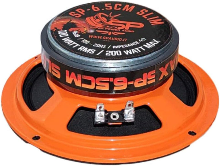 SP Audio 2 MIDRANGE SP6.5CM-Slim Lautsprecher 16,50 cm 165 mm 6,5" Durchmesser 100 watt rms 200 watt