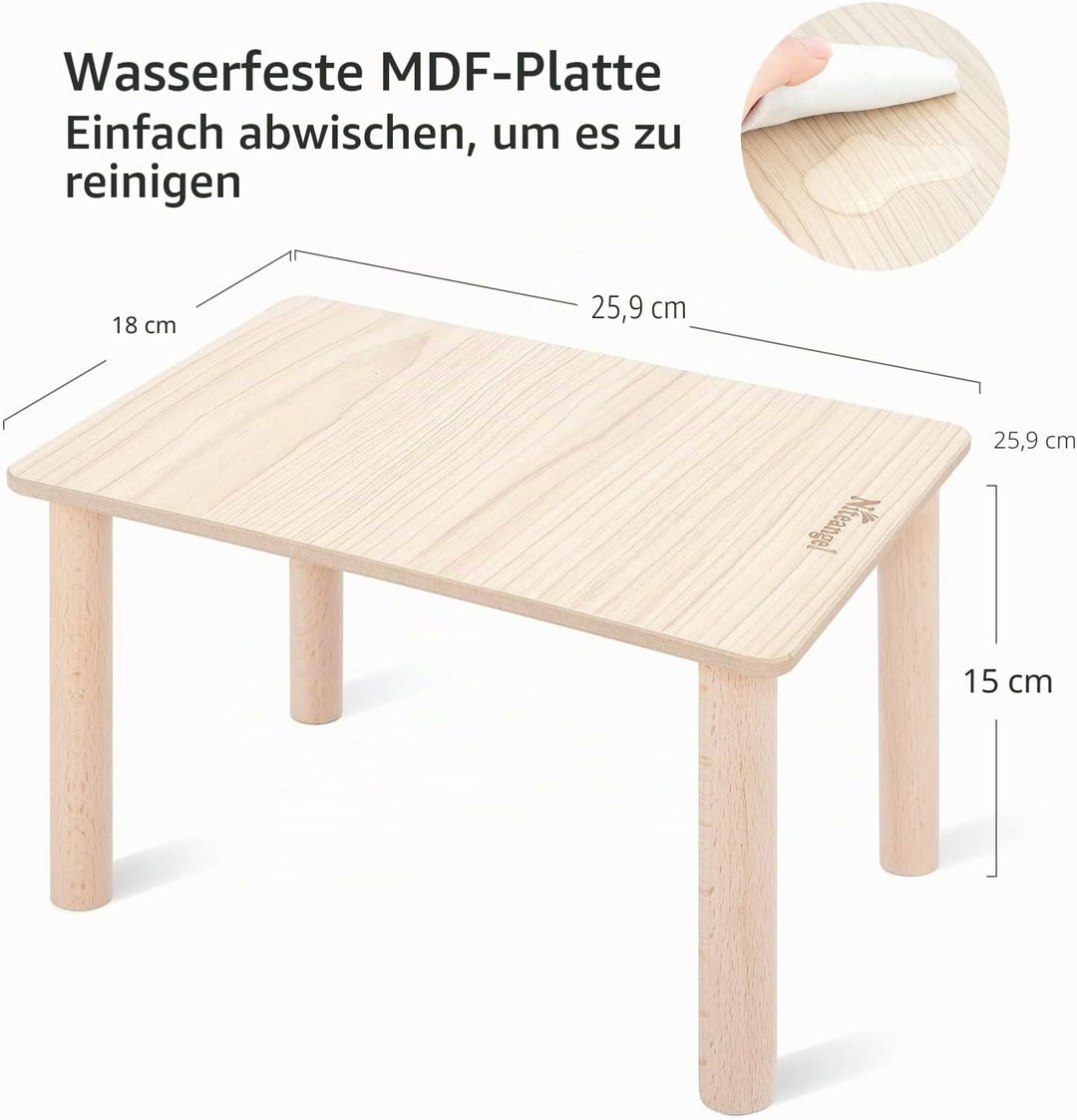 Niteangel Hamster-Spielplattform aus Holz für syrische Zwerghamster, Rennmäuse, Mäuse, Degus oder an