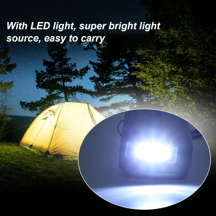 Handkurbel Solar Radio, AM FM SW1 SW2 Multiband Camping -Notfallradio mit LED -Taschenlampe, Energie