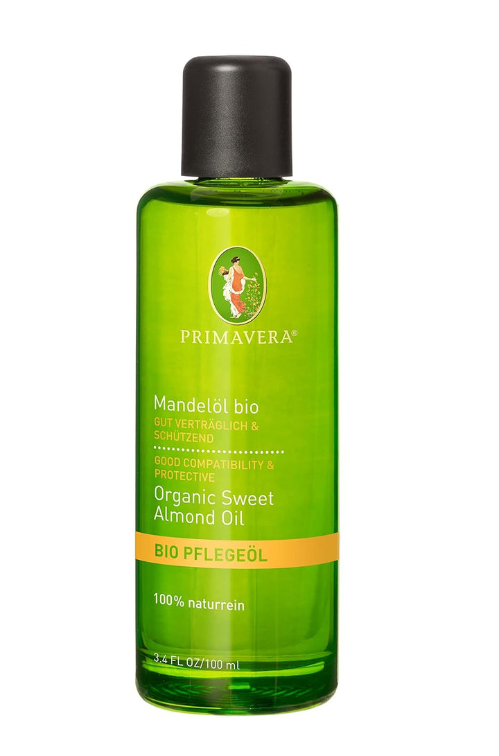 PRIMAVERA Pflegeöl Mandelöl bio 2 x 100 ml - Aromaöl, Naturkosmetik- pflegend, feuchtigkeitsspendend