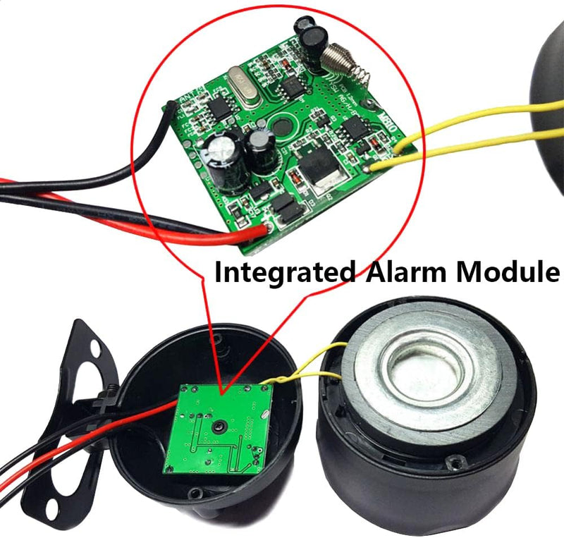 Riloer 810-8131 Universal Auto Alarm Vibration Auto Diebstahlsicherung Gerät Auto Alarm Zubehör Auto