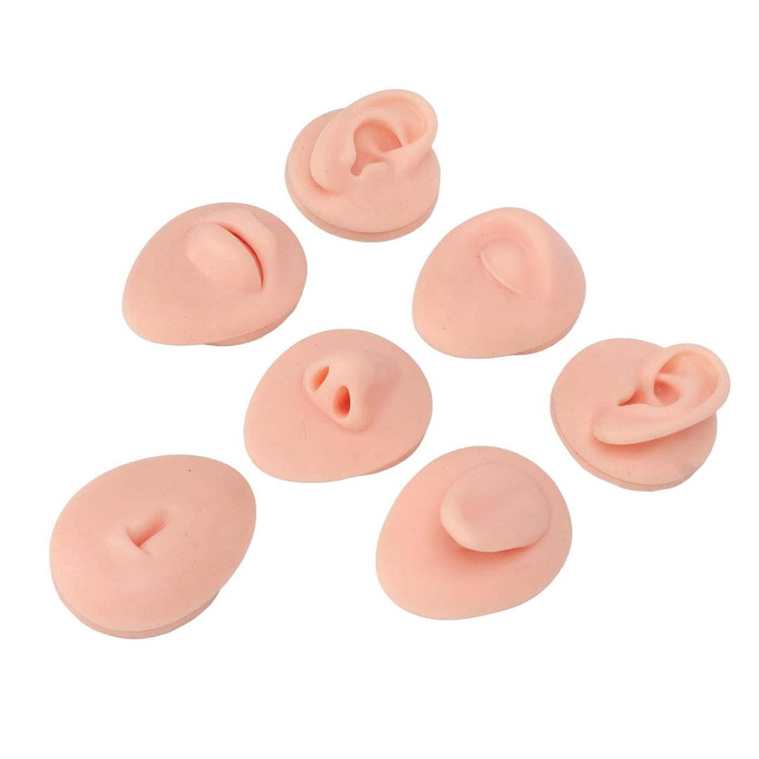 Body Piercing Übungsmodell, Körperteil Display Set, Ohr, Nase, Mund, Zunge und Bauchnabel Modell für