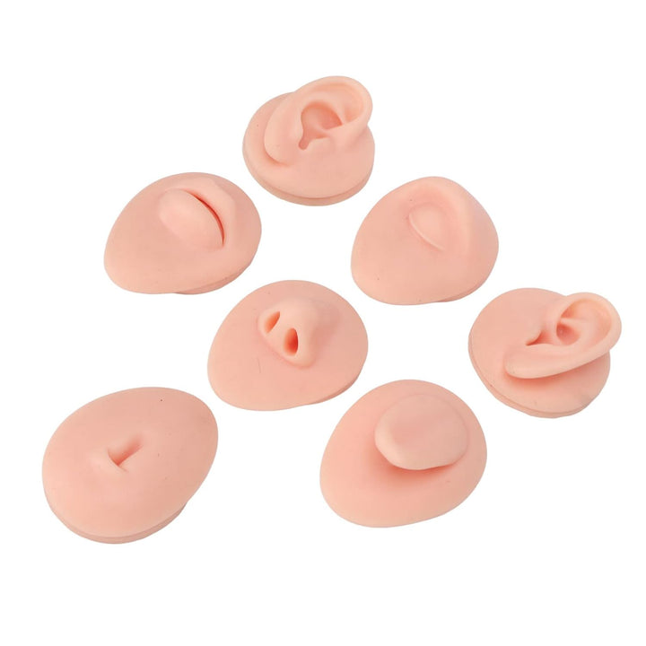 Body Piercing Übungsmodell, Körperteil Display Set, Ohr, Nase, Mund, Zunge und Bauchnabel Modell für