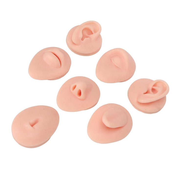 Silikon-Nasenmodell Weiches Silikon Flexibles Modell Körperteil-Display-Set Body-Piercing-Übungsmode