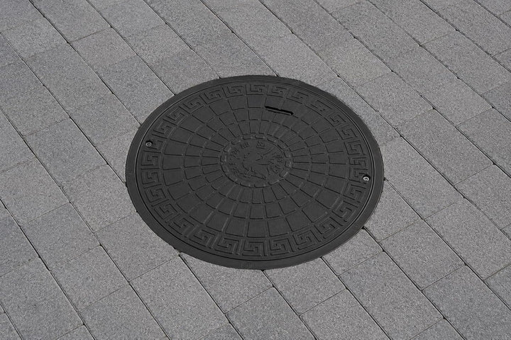 BABYLONPLAST Schachtabdeckung, Schachtdeckel DN615/730, 50 kN - Hochbelastbarer Kunststoff Kanaldeck