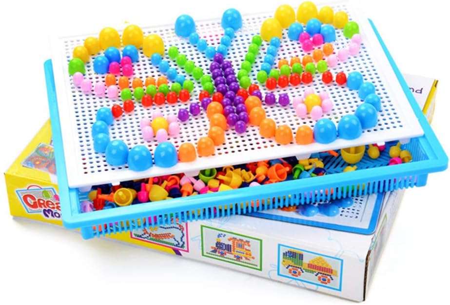 ITODA Steckspielzeug Mosaik Steckspiel Pädagogisches Kinderspielzeug Kreatives Spielzeug Jungen Mädc