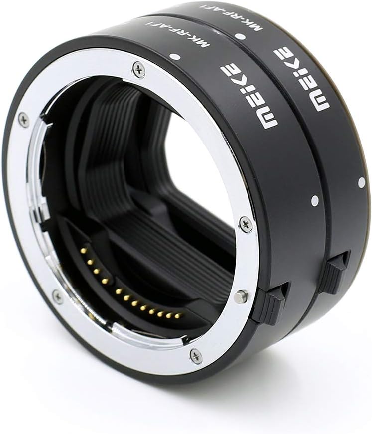 Automatik-Makro-Zwischenringe Meike MK-RF-AF1 für Canon EOS R Systemkameras, Set aus 2 Ringen (13mm