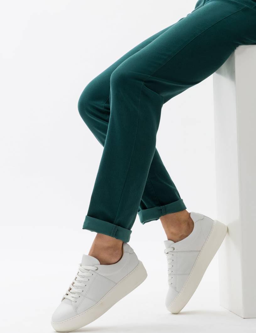 BRAX Damen Style Carola Winter Dream Hose 25W / 32L Dark Malachite, 25W / 32L Dark Malachite