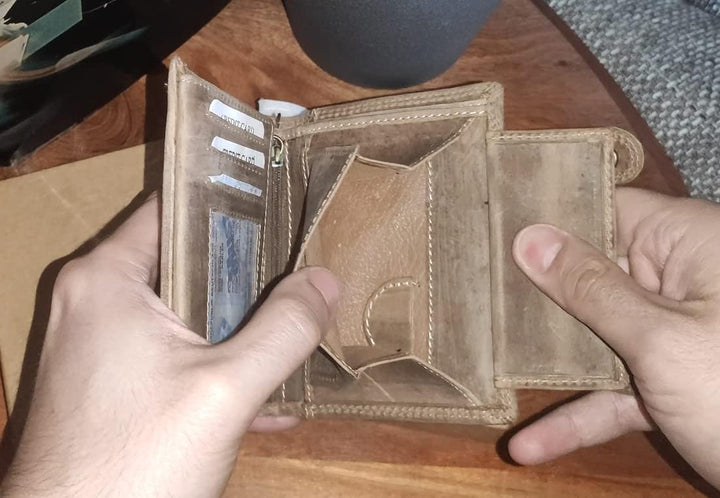 Wildery® RFID Biker Geldbörse mit Kette I Geldbeutel mit Kette Männer I Portemonnaie mit Sicherheits
