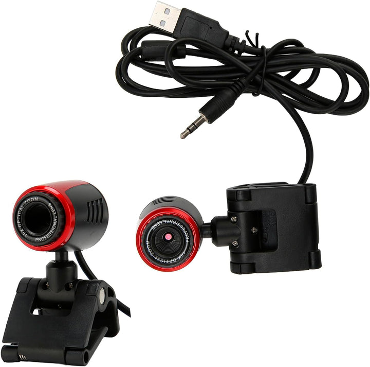 KIMISS USB2.0 mit MIC, Kamera Cam 360 Grad für Computer Nachtsicht Webcam HD Webcam Web Computer Kle