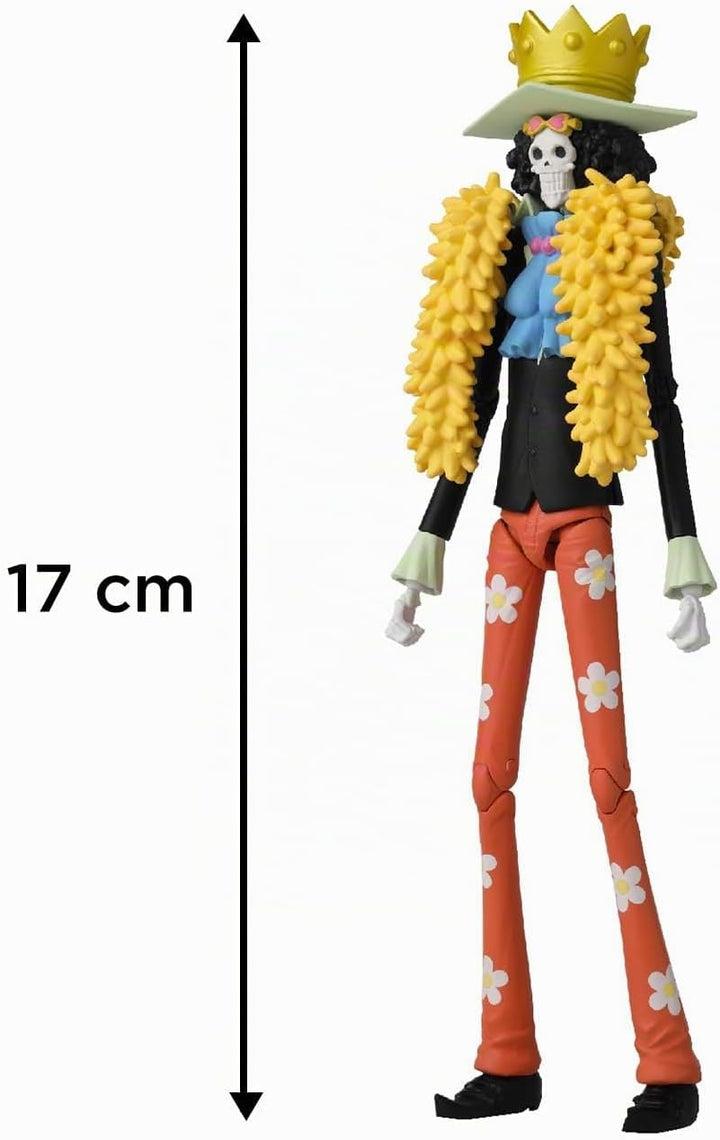 BANDAI – Anime Heroes - One Piece - Anime Heroes Figur 17 cm - Brook - 37006, Brook