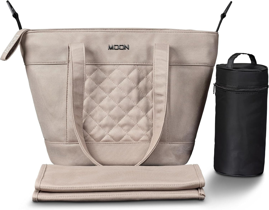 MOON V-SHAPE BAG onyx, Wickeltasche Sand, Sand