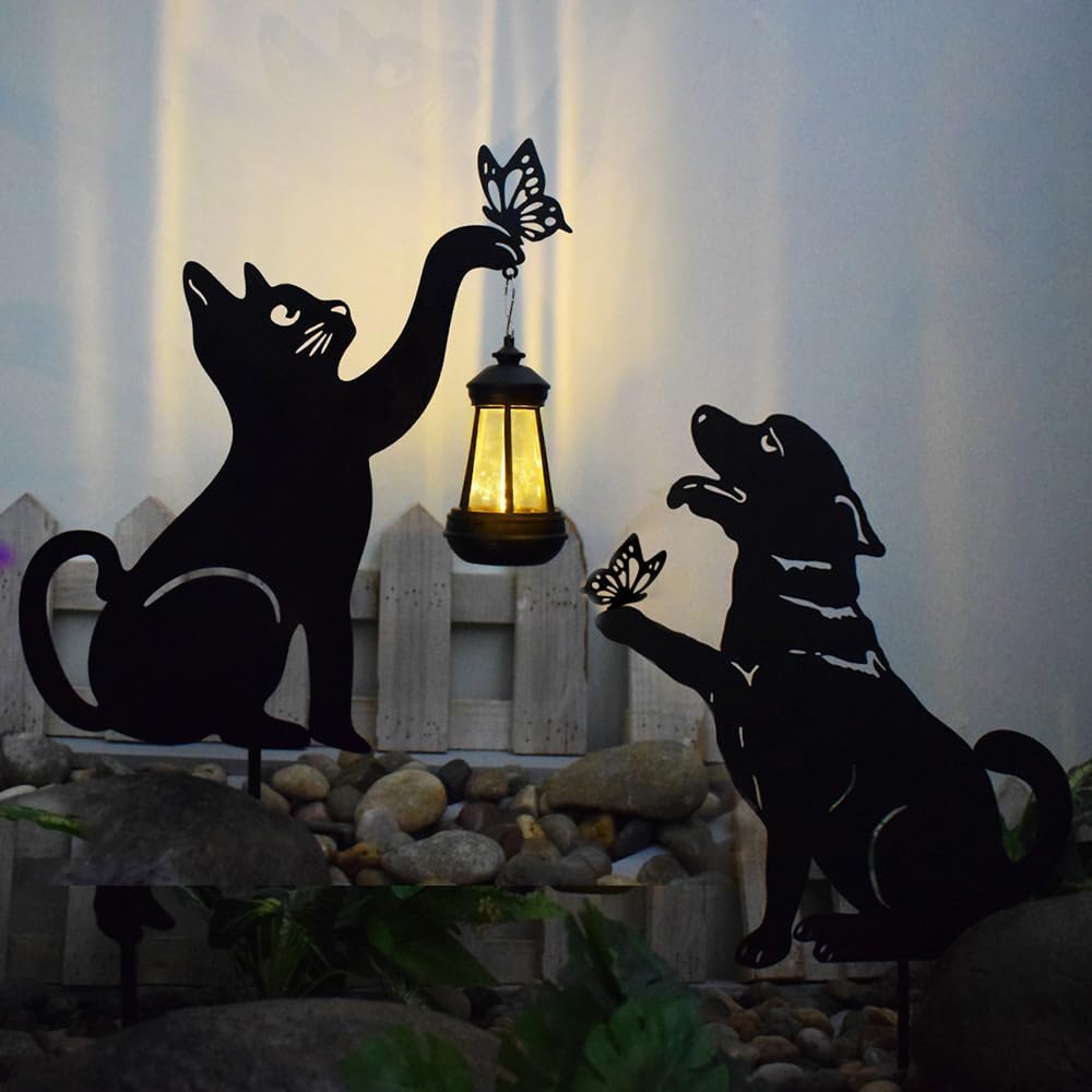 Hunde Pfahl Aus Metall, Dekorativer Hunde Pfahl für Draussen, Dekoratives Einweihung Ornament Aus Me
