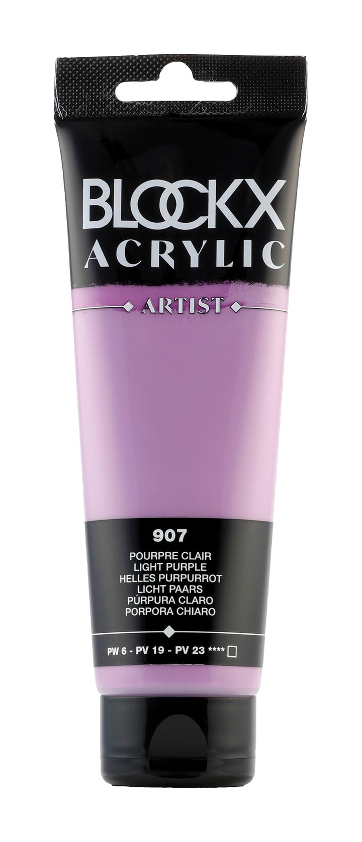 Blockx 60907BXC - Tube 120ml, feine Acrylfarbe, Acrylic Artist, deckend und satiniert, PW 6 PV 19 PV