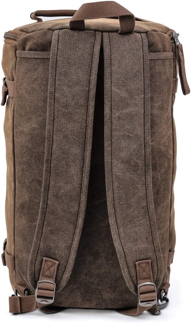 Hecktasche Kompatibel für Vespa GT 125/200 Vintage 25L Canvas Rucksack braun