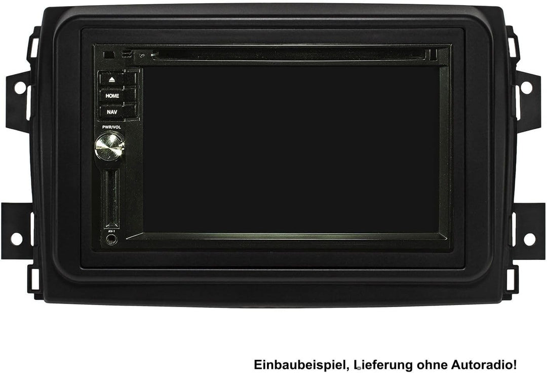 tomzz Audio 2414-101-3 Doppel DIN Radioblende kompatibel mit FIAT Ducato Serie 8 ab 2021 schwarz Chi