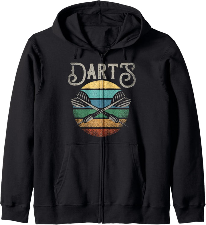 Vintage Dartpfeile Sunset Darts Kapuzenjacke