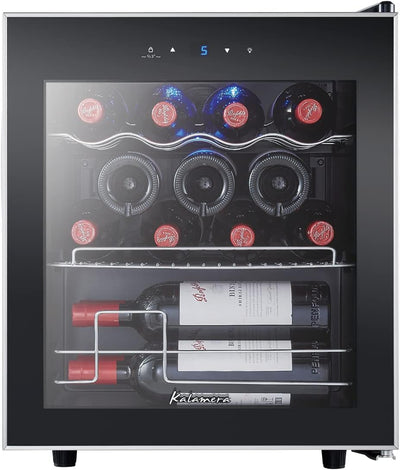 Kalamera Weinkühlschrank, 15 Flaschen, 40 Liter, 5-18°C, Freistehend, KRC-40FCSS 15 Flaschen - 40 Li