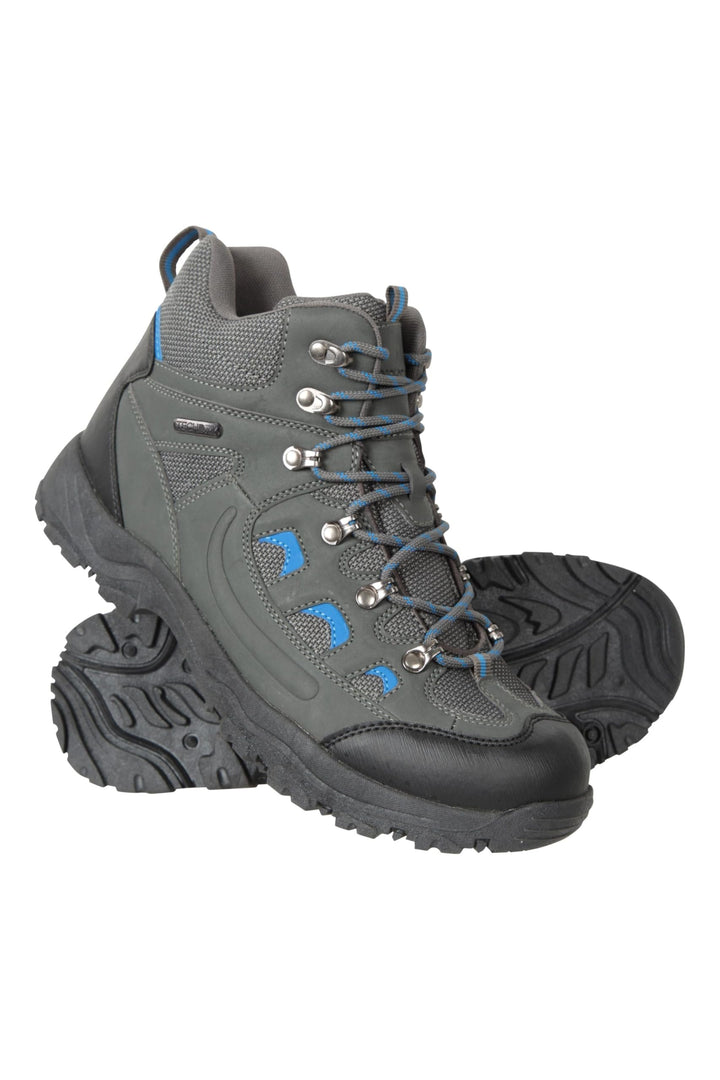 Mountain Warehouse Adventurer Mens Waterproof Boots - IsoDry Schuhe mit Synthetik-Obermaterial, Mesh