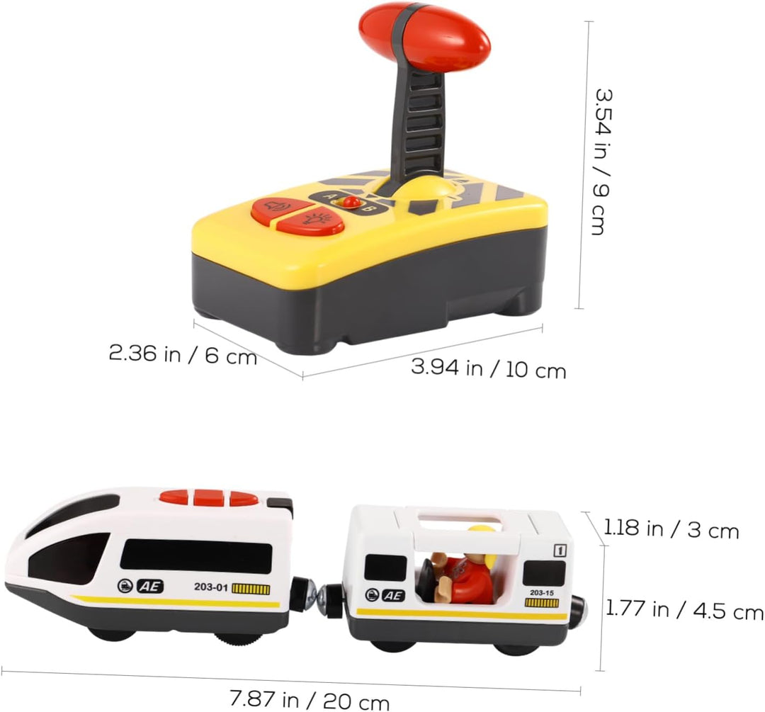 NUOBESTY RC Elektrozug Spielzeug Mini Fernbedienung Kinder Eisenbahn Spielzeug Knopf RC Fahrzeug Ler