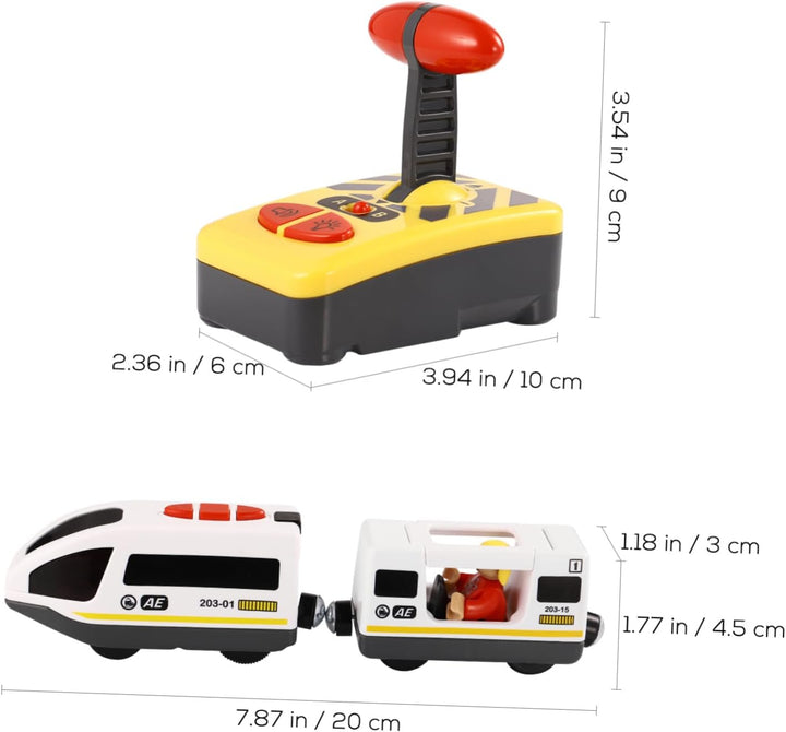 NUOBESTY RC Elektrozug Spielzeug Mini Fernbedienung Kinder Eisenbahn Spielzeug Knopf RC Fahrzeug Ler