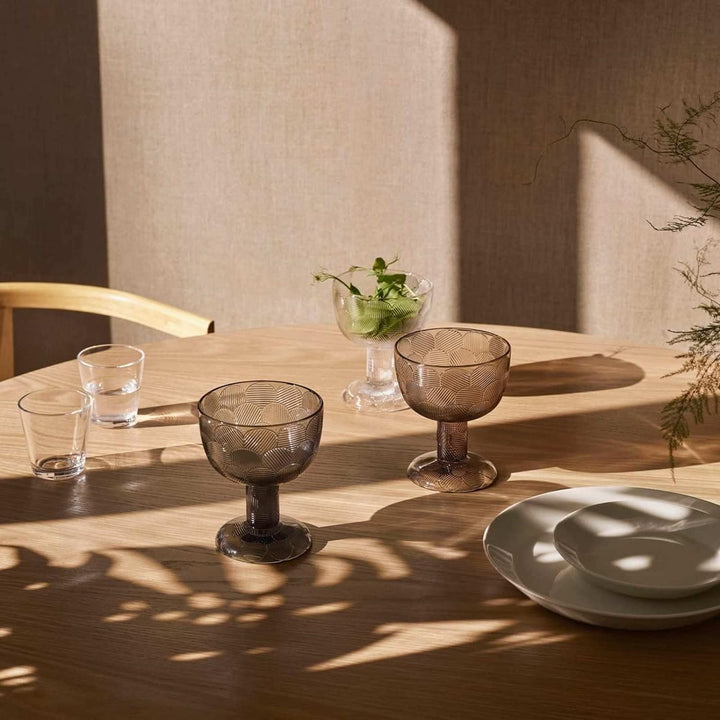 Iittala 1051296 Miranda Schale, Glas, leinen, 145mm, Leinen