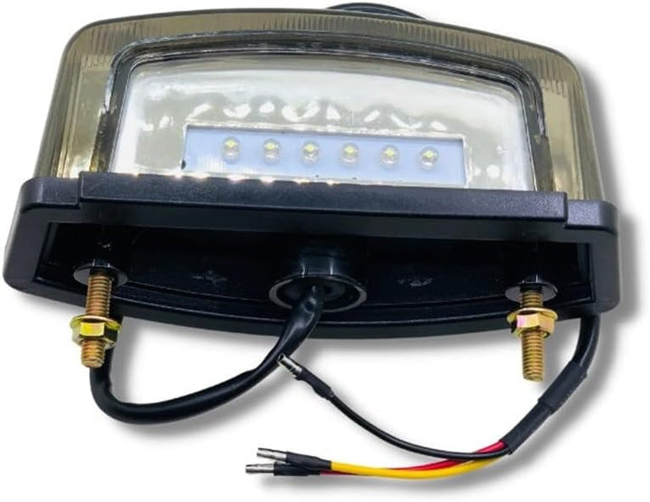 1 STÜCK Rauchlinse Universal Motorrad Bremse Hinten Licht 21 LED Motorrad Nummernschild Rücklicht Fü