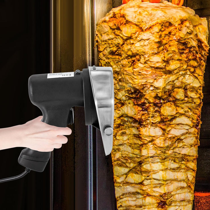Elektrisches Dönermesser, Schawarma Messer Edelstahl Kebab Cutter für Restaurants und Zuhause, Schni