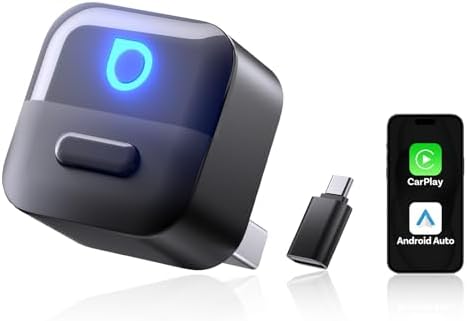 OTTOCAST Mini Pico 2026 Verbesserte, 2 in 1 Wireless CarPlay & Android Auto Adapter mit USB-A/C-Adap