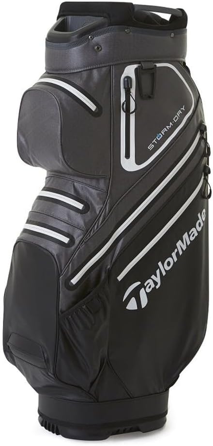 TaylorMade Golf Storm Dry Cart Bag Grey/White, Grey/White