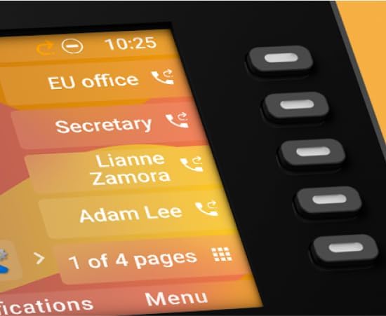 Snom D865 IP Telefon, SIP Tischtelefon, 5" IPS-Farbdisplay 1280 x 720 Pixel, 12 SIP-Identitäten, 10