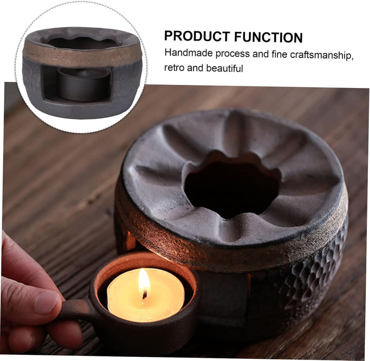 Cabilock Tee Wärmer Keramik Teekanne Wärmer Retro Kerzenständer Halter Kungfu Tee Werkzeug für Home