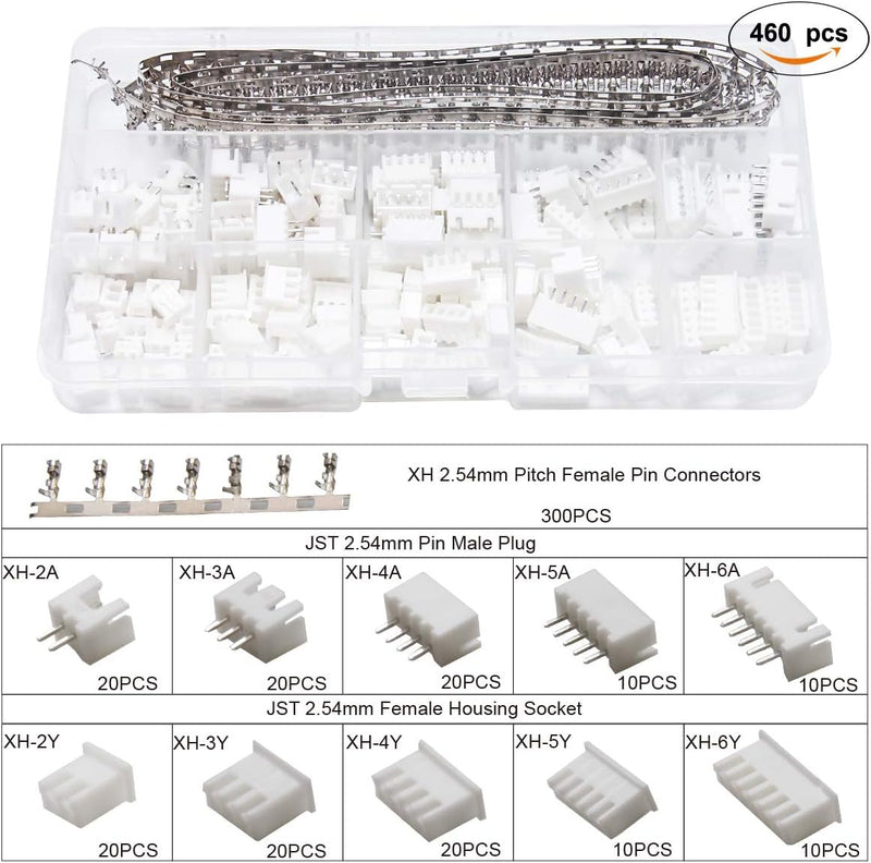 Crimpzange Dupont Stecker Set - Preciva 1550 pcs 2,54 mm Dupont Steckverbinder und Crimp Pins, 460 p