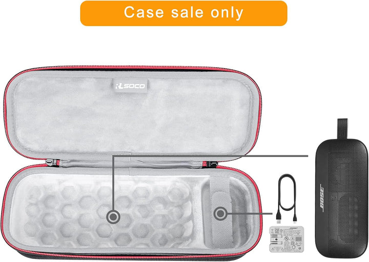 RLSOCO Tasche für Bose SoundLink Flex/SoundLink Flex 2nd Gen Bluetooth Speaker-Schwarz, Schwarz