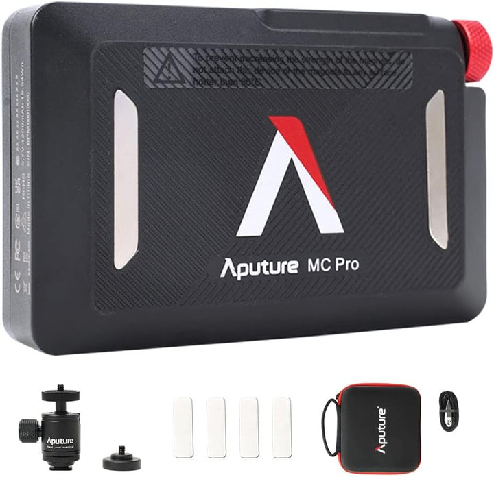 Aputure MC Pro RGBWW Mini LED Videoleuchte Mini tragbares On-Camera Filmlicht mit 2000K-10000K CCT-B