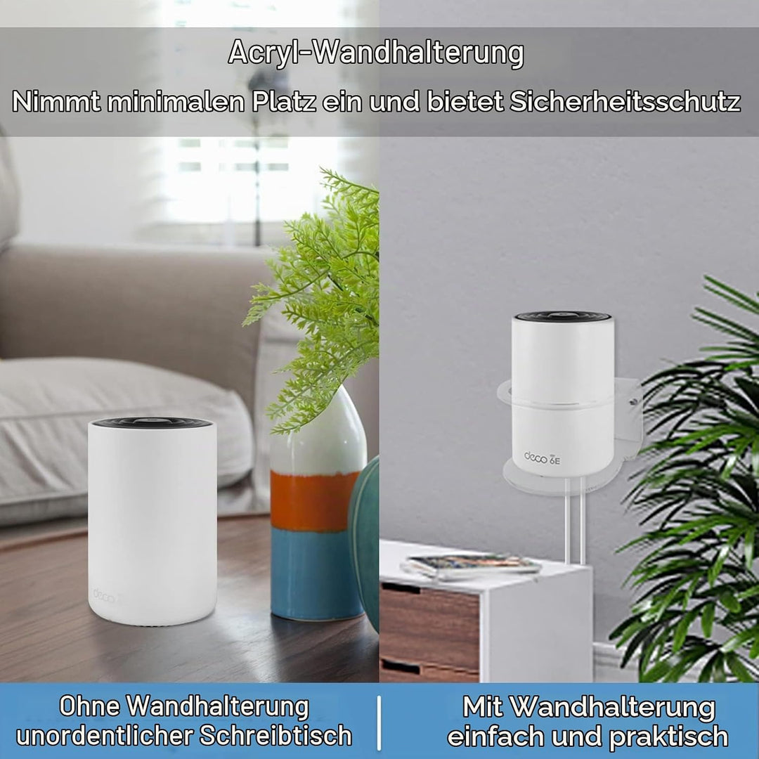 BECEMURU Wandhalterung Halter Stabilität Acryl Schutzhülle Router Schutz Kompatibel mit Deco X20/X25