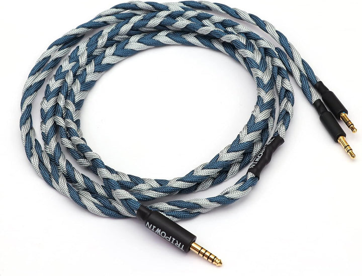 Linsoul Tripowin GranVia Upgraded OFC hohe Reinheit Kopfhörer Audio Ersatzkabel, Dual 3.5mm Stecker