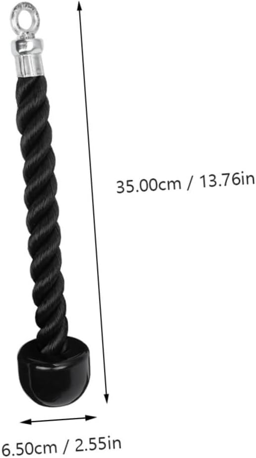 Supvox 2 Stück Trizepsseil Mit Robustem Befestigungsclip Schwarzes Fitness Seilgriff Hochleistungsfä