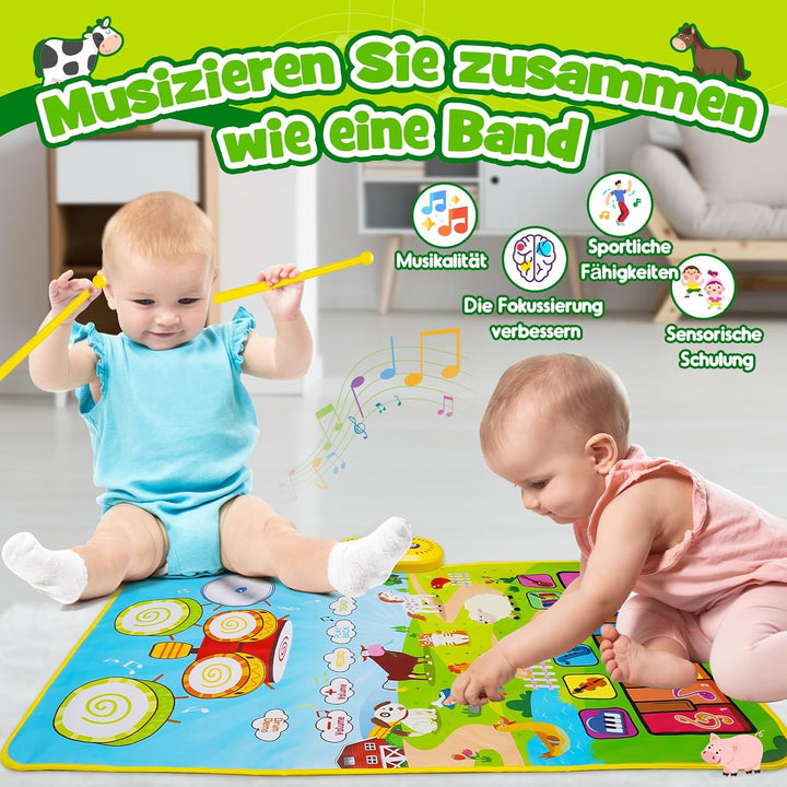 HappyGoLucky Spielzeug ab 1 2 3 Jahre Junge, Kinderspielzeug ab 1 2 3 Jahre Baby Spielzeug Geschenk