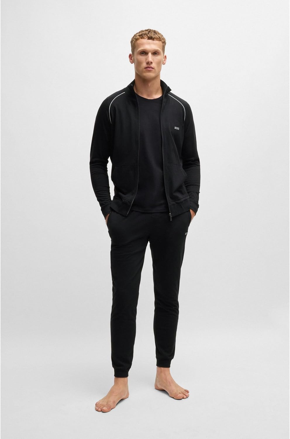 BOSS Herren Mix&Match Pants Jogginghose aus Stretch-Baumwolle mit Logo-Stickerei Apparel Einheitsgrö