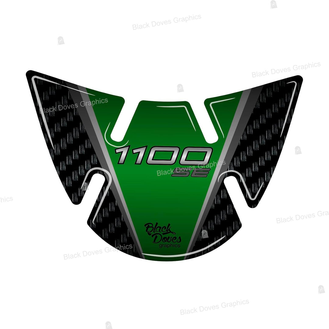 Black Doves Graphics – 3D Kunstharz-Aufkleber, kompatibel mit Kawasaki Z1100 SE 2026 (GY1) | Hergest