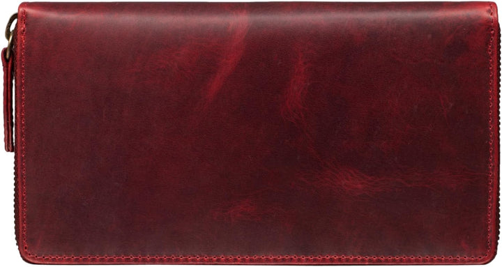 STILORD 'Emilia' Damen Portemonnaie RFID Schutz Elegante Klassische Geldbörse gross aus echtem Rinds