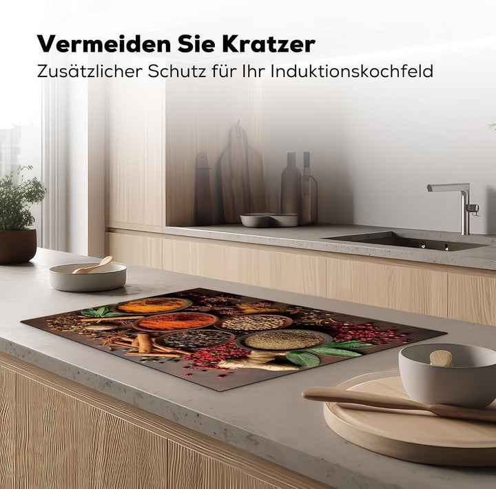 Herdabdeckplatte 78x52 cm Einteilig Ceranfeld Abdeckplatte Küche Deko Ceranfeldabdeckung Herdabdecku