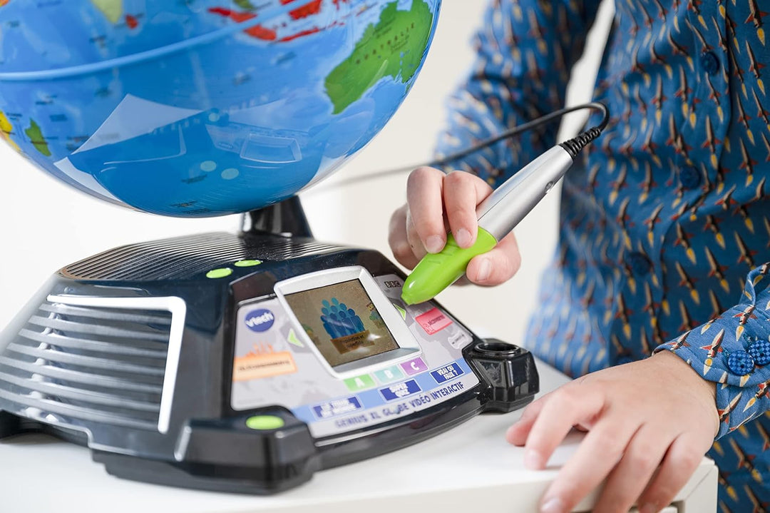 VTech My Interactive Video Globe – Lernspielzeug – Gesprochenes Niederländisch – Alter 7–12