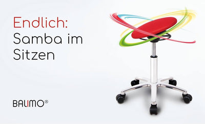 BALIMO ROLL - Bewegungshocker - Sitztrainer - ergonomischer Sitzhocker - Hocker mit Schwingeffekt -