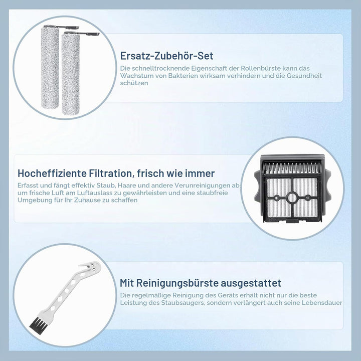 Bürstenrolle Filter Ersatzteile für Tineco Floor One Stretch S6/Switch S6/ Floor one S6 stretch lite