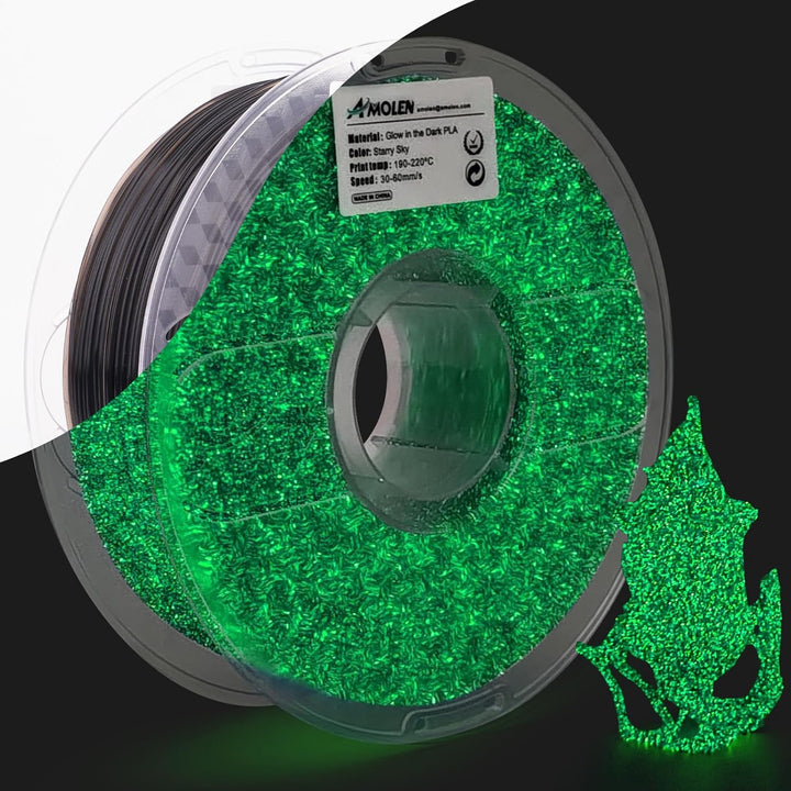 AMOLEN 3D Filament Massgenauigkeit +/- 0,02 mm, Sauber Gewickeltes, Kompatibel Mit 3D FDM Druckern,
