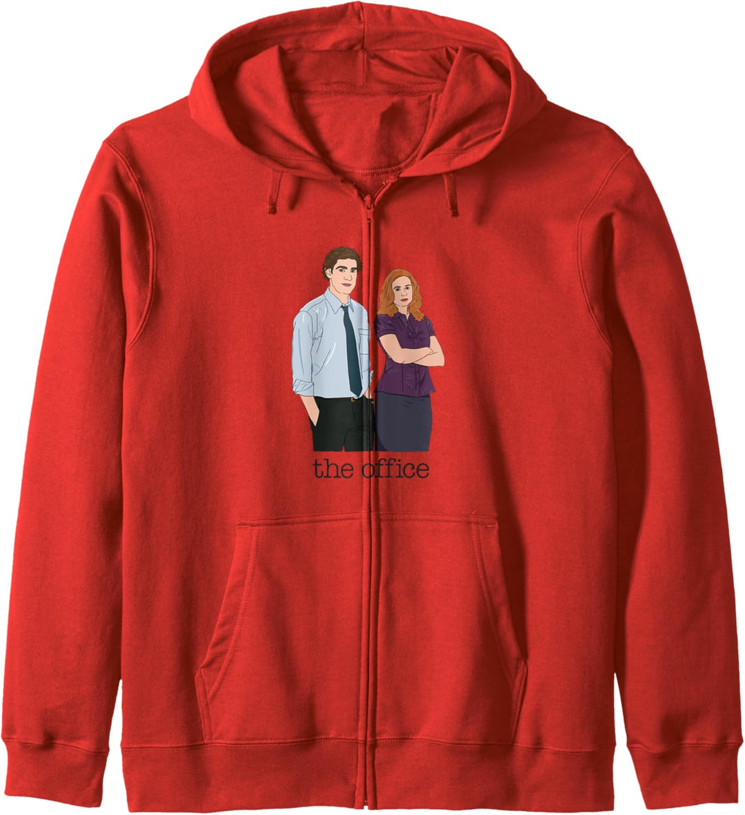 The Office Jim & Pam Illustriert Kapuzenjacke